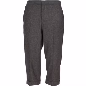 Knickerbocker Hose 20er Jahre Wilhelm 3/4 Hose Grau für Herren Gr. 50-58 3/4-Hose Kostüm-Zubehör Fasching Karneval Mottoparty Nahaufnahme einer grauen Knickerbocker-Hose ohne Zubehör, frontal fotografiert.