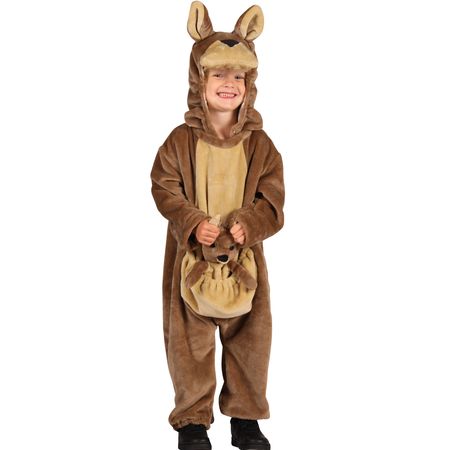 Känguru Kostüm australisches Beuteltier Skippy für Kinder