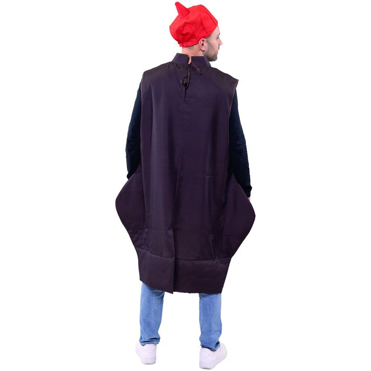 Zwei Personen tragen das Extra-Würze Partnerkostüm und posieren gemeinsam fröhlich.