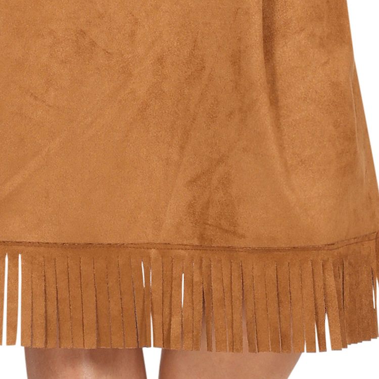 Western Kostüm Rodeo Lady Dolly Kleid für Damen Frau im Western Kostüm Rodeo Lady Dolly mit Cowboyhut und Gürtel.