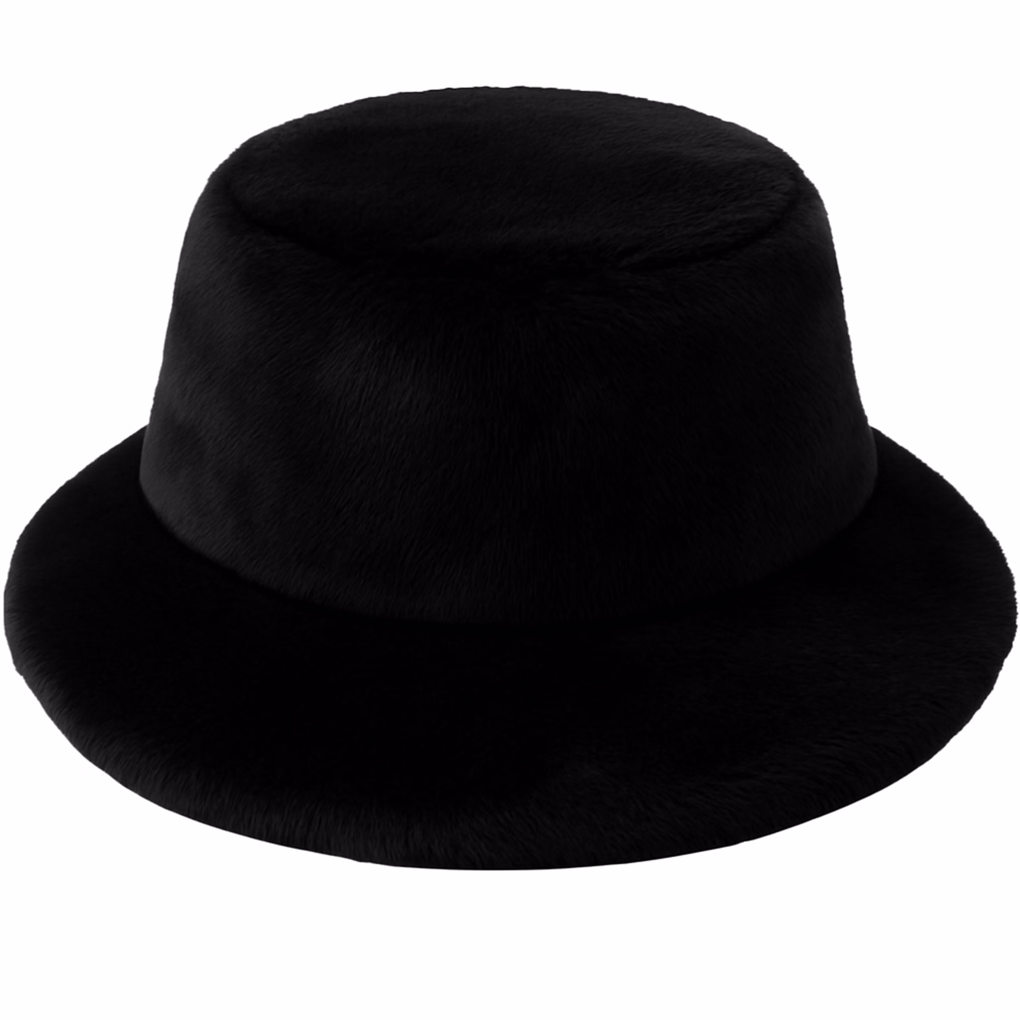 Fischermütze Schwarz Plüsch-Hut für Erwachsene Kostüm-Zubehör 80er 90er Mottoparty Fischerhut Plüschmütze Fasching Karneval Accessoire Schwarze Plüsch-Fischermütze in klassischer Form liegt vor weißem Hintergrund. Der weiche Flor verleiht ihr einen eleganten Glanz.