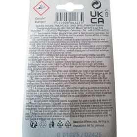 Verpackung der Wicke Euro Caps mit vier roten Rollen sowie drei zusätzliche abgewickelte Rollen mit sichtbaren Zündplättchen.