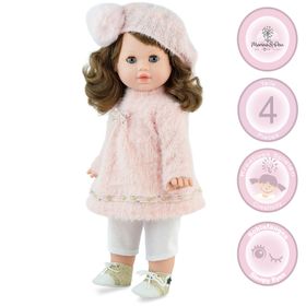 Spielpuppe Stella 42 cm mit Softbody, langen Haaren, Schlafaugen und 4-teiligem Outfit – kreative Kinderpuppe zum Spielen und Kuscheln.