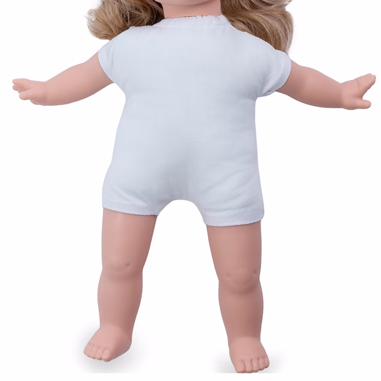 Puppe Stella 42 cm mit Softbody, langen Haaren und Schlafaugen für Kinder Spielpuppe Spielzeug Spielwaren für Kinder Geschenkidee Puppe Stella mit Softbody ohne Kleidung – weicher Stoffkörper ideal für Kinderhände und einfaches An- und Ausziehen.