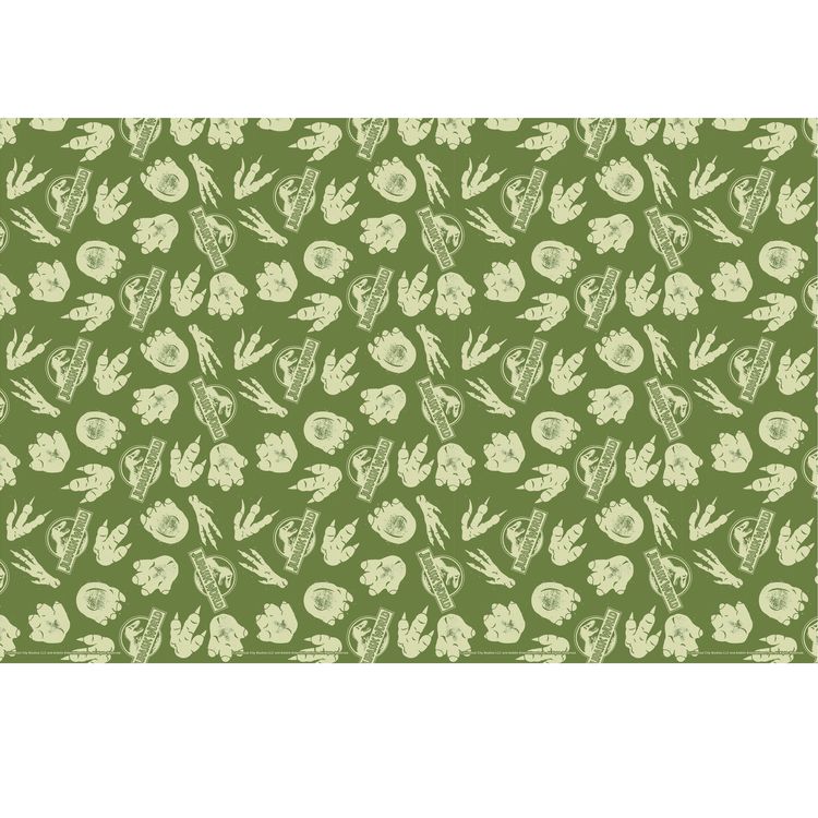 Jurassic World Party-Set Dinosaurier Party-Deko 34-Teile T-Rex Geburtstag Komplettübersicht des 34-teiligen Jurassic World Party-Sets mit Tellern, Bechern, Servietten, Banner und Tischdecke im Dinosaurier-Design.