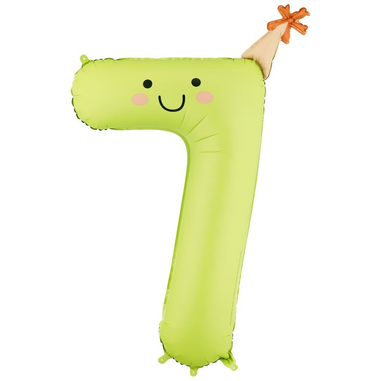 Farbenfrohe Geburtstagsdekoration mit schwebenden Zahlenballons von 0 bis 9 in Pastellfarben, ergänzt durch Luftballons und Papierdekoration auf einem festlich dekorierten Boden.