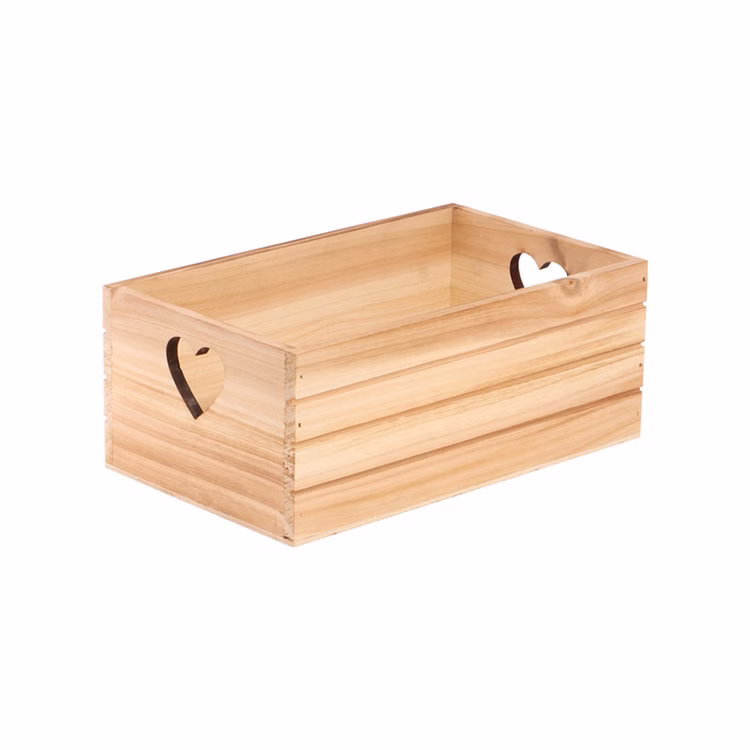 3er Set Holzkisten mit Herz 3 Größen Aufbewahrung Deko Geschenkbox Geschenkidee Hochzeit Geburtstag Basteln DIY-Geschenk Kisten zur Aufbewahrung Dekoration Deko-Kiste Kleine Holzkiste mit Herz-Ausschnitt, dekorative Box für Geschenke oder kleine Gegenstände.
