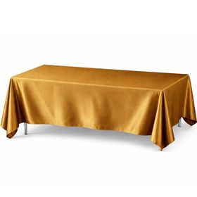 Glänzende Tischdecke 150 x 300 cm in Rot, edel drapiert auf Tisch, ideal für elegante Hochzeiten und festliche Anlässe.