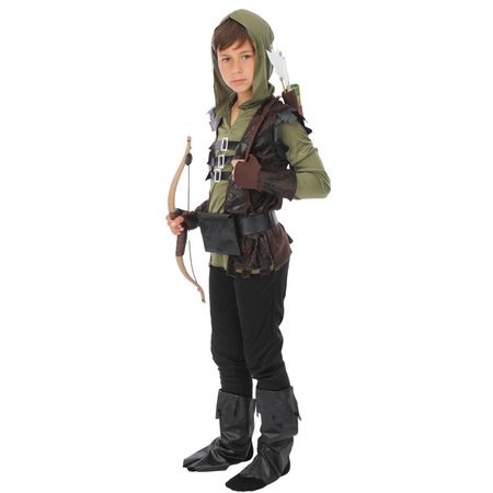 Robin Hood Kostüm Kinder Grün Mittelalter Bogenschütze