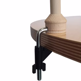 Treffspiel Drachenschießen aus Holz mit Armbrust & 6 Sicherheitspfeilen Nostalgie Spielzeug Pfeil und Bogen Rollenspiel für Kinder hochwertiges Holzspielzeug made in Germany Halterung mit Schraubklemme zur sicheren Befestigung des Drachenziels an Tischplatten oder ähnlichen Untergründen.
