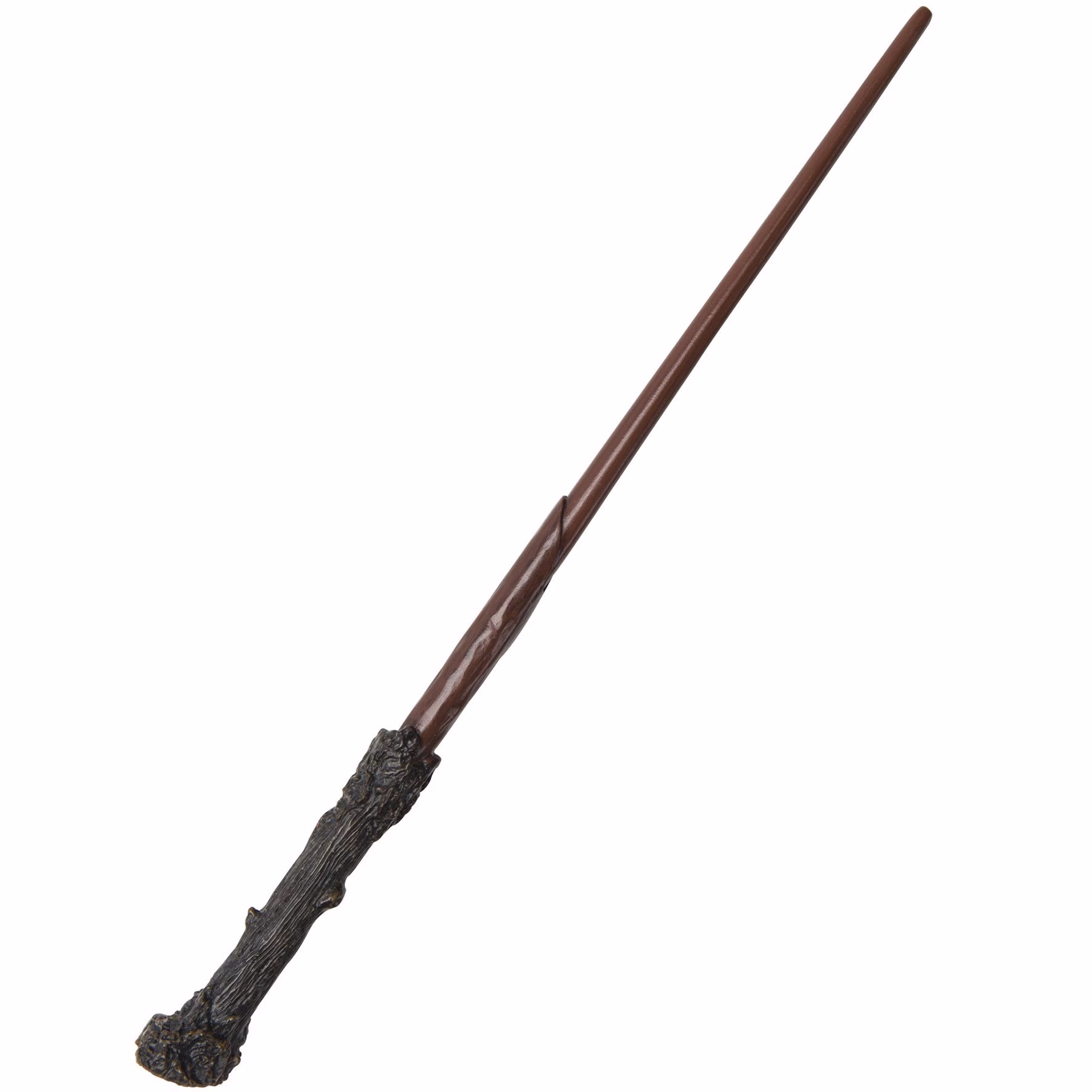 Harry Potter Zauberstab Deluxe Offiziell lizenzierter Harry Potter Deluxe Zauberstab aus Kunststoff mit braunem Schaft und dunkel strukturiertem Griff.