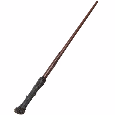Harry Potter Zauberstab Deluxe Offiziell lizenzierter Harry Potter Deluxe Zauberstab aus Kunststoff mit braunem Schaft und dunkel strukturiertem Griff.