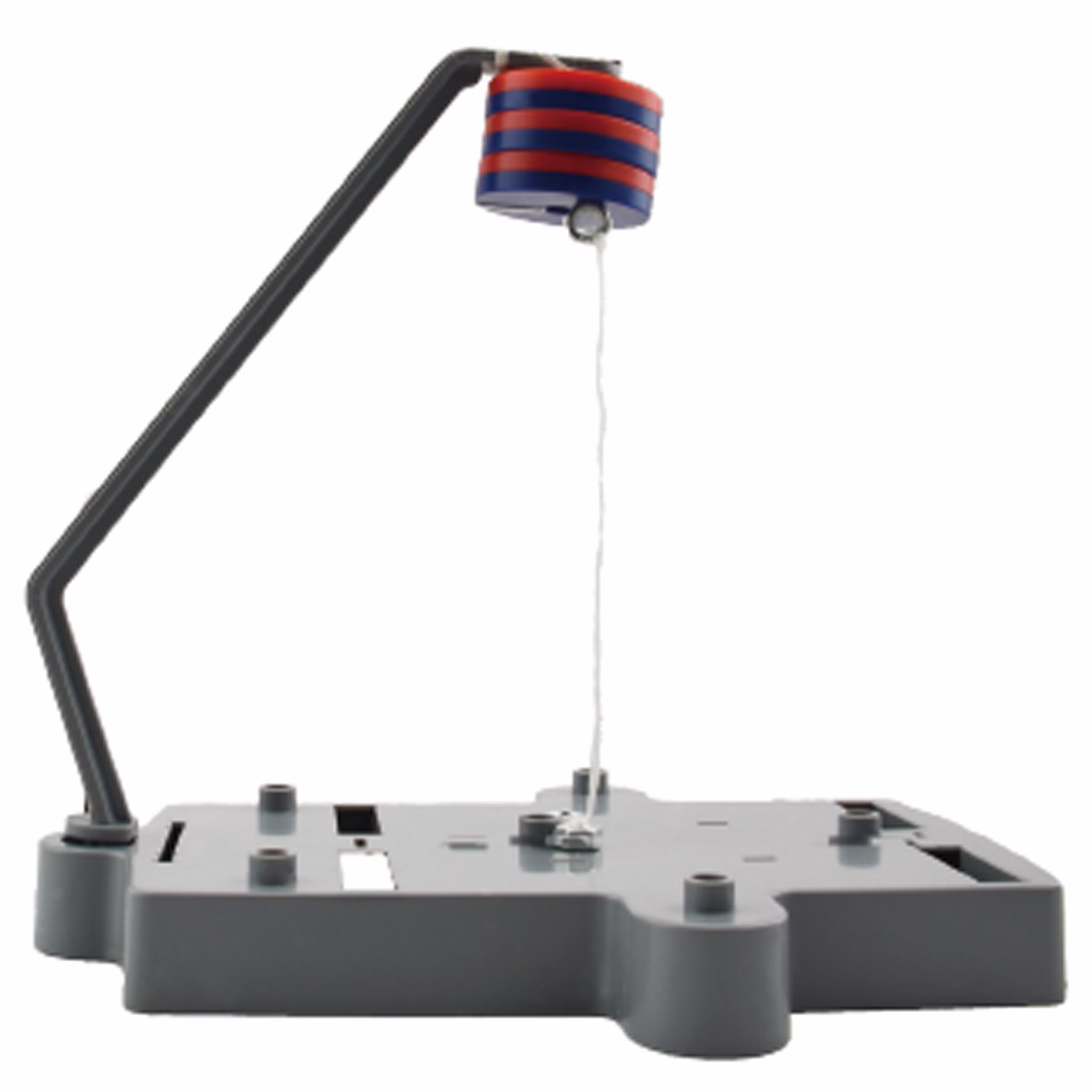 Magnetismus Antigravitation Experiment Magnetisches Schwebeexperiment mit Grundplatte, Halterung und übereinander angeordneten Magneten zum Entdecken magnetischer Kräfte.