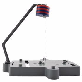 Magnetismus Antigravitation Experiment Magnetisches Schwebeexperiment mit Grundplatte, Halterung und übereinander angeordneten Magneten zum Entdecken magnetischer Kräfte.