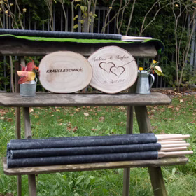 50 Fackel 90 Minuten Brenndauer 60cm lang mit Tropfschutz Wachsfackel 50 Stück Fackelwanderung Wanderung Lagerfeuer Tuchfackel