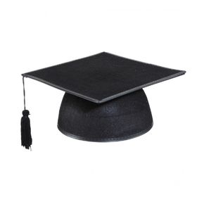 Doktorhut Graduation Cap Doktorhut (Mortarboard) Für Abschlussfeiern - Bachelor, Abi, Graduation, Aus 100% Polyester Graduation Hut Schwarz