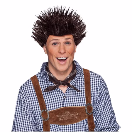 Igel Perücke Braun Karneval Fasching Kostüm Faschingsperücke Igel Perücke Braun Karneval Fasching Kostüm Faschingsperücke