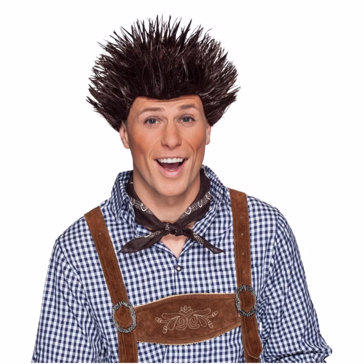 Igel Perücke Braun Karneval Fasching Kostüm Faschingsperücke Igel Perücke Braun Karneval Fasching Kostüm Faschingsperücke