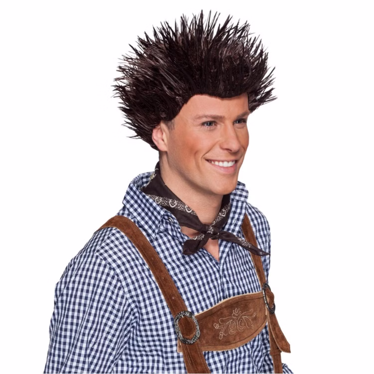 Igel Perücke Braun Karneval Fasching Kostüm Igel Perücke Braun Karneval Fasching Kostüm