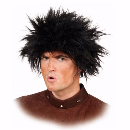Urmensch Perücke schwarz Wilder Mann für Herren Kostüm-Zubehör Fasching Karneval Mottoparty Urmensch Perücke schwarz Wilder Mann für Herren Kostüm-Zubehör Fasching Karneval Mottoparty