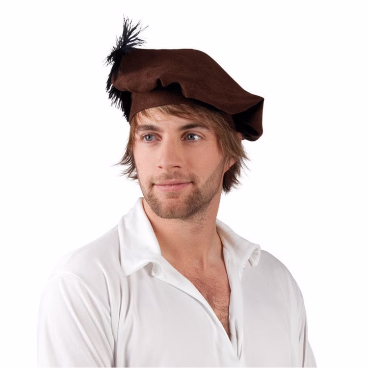 Mittelalter Mütze Barett braun KW 59 cm für Herren Kostüm-Zubehör Burgfest Mittelaltermode Ritterfest Fasching Karneval Mottoparty Accessoire Mittelalter Mütze Barett braun KW 59 cm für Herren Kostüm-Zubehör Burgfest Mittelaltermode Ritterfest Fasching Karneval Mottoparty Accessoire