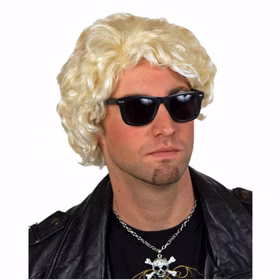 Musiker Perücke Heini hellblond für Herren Locken Kostüm-Zubehör SALE Fasching Karneval Mottoparty Accessoire Musiker Perücke Heini hellblond für Herren Locken Kostüm-Zubehör SALE Fasching Karneval Mottoparty Accessoire
