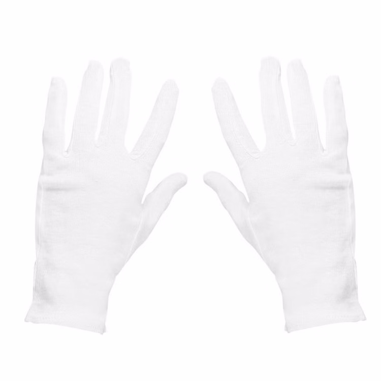 Baumwollhandschuhe Weihnachtsmann weiß Handschuhe Gr. L-XL Kostüm Zubehör Fasching Baumwollhandschuhe Weihnachtsmann weiß Handschuhe Gr. L-XL Kostüm Zubehör Fasching