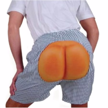 Shorts mit Arschbacken lustiges Po nackter Hintern für Herren JGA Kostüm-Zubehör Spaßkostüm Fasching Karneval Mottoparty Accessoire Shorts mit Arschbacken lustiges Po nackter Hintern für Herren JGA Kostüm-Zubehör Spaßkostüm Fasching Karneval Mottoparty Accessoire