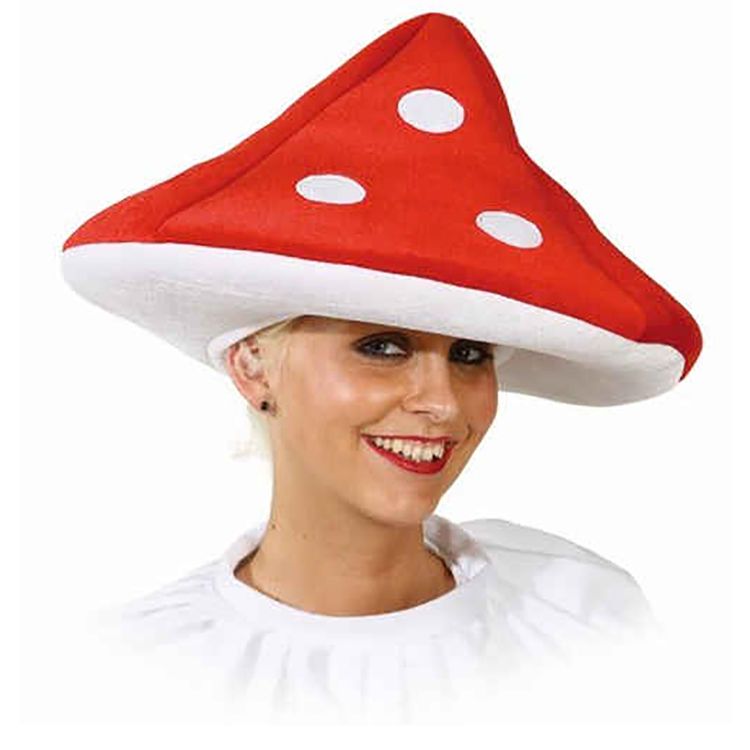 Fliegenpilz Hut Pilz Hut rot-weiß für Erwachsene Fliegenpilz Hut Pilz Hut rot-weiß für Erwachsene Kostüm-Zubehör Fasching Karneval Mottoparty Accessoire Kopfbedeckung