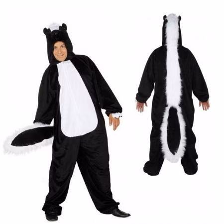 Stinktier Kostüm Skunky für Herren Gr. 54- 58 schwarz weiß Tier Tierkostüm Plüsch Fasching Karneval Mottoparty Stinktier Kostüm Skunky für Herren Gr. 54- 58 schwarz weiß Tier Tierkostüm Plüsch Fasching Karneval Mottoparty