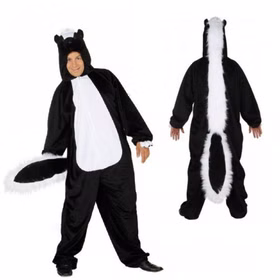 Stinktier Kostüm Skunky für Herren Gr. 54- 58 schwarz weiß Tier Tierkostüm Plüsch Fasching Karneval Mottoparty Stinktier Kostüm Skunky für Herren Gr. 54- 58 schwarz weiß Tier Tierkostüm Plüsch Fasching Karneval Mottoparty