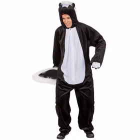 Stinktier Kostüm Skunky für Herren Gr. 54- 58 schwarz weiß Tier Tierkostüm Plüsch Fasching Karneval Mottoparty Stinktier Kostüm Skunky für Herren Gr. 54- 58 schwarz weiß Tier Tierkostüm Plüsch Fasching Karneval Mottoparty