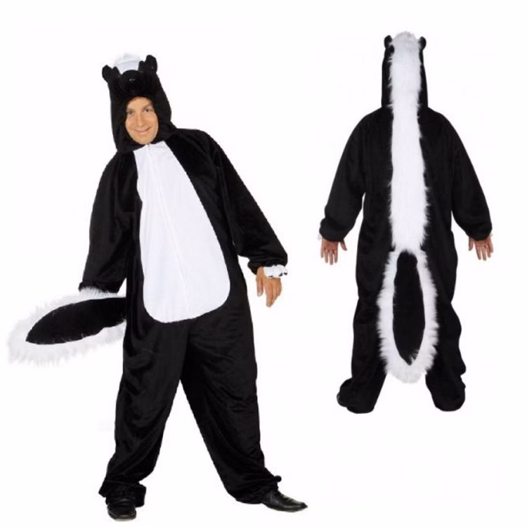 Stinktier Kostüm Skunky für Herren Gr. 54- 58 schwarz weiß Tier Tierkostüm Plüsch Fasching Karneval Mottoparty Stinktier Kostüm Skunky für Herren Gr. 54- 58 schwarz weiß Tier Tierkostüm Plüsch Fasching Karneval Mottoparty