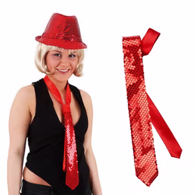Pailletten Krawatte rot Langbinder Schlips für Erwachsene Kostüm-Zubehör Fasching Karneval Mottoparty JGA Accessoire Schlagermove Casino Las Vegas Pailletten Krawatte rot Langbinder Schlips für Erwachsene Kostüm-Zubehör Fasching Karneval Mottoparty JGA Accessoire Schlagermove Casino Las Vegas