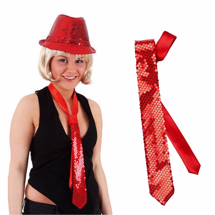 Pailletten Krawatte rot Langbinder Schlips für Erwachsene Kostüm-Zubehör Fasching Karneval Mottoparty JGA Accessoire Schlagermove Casino Las Vegas Pailletten Krawatte rot Langbinder Schlips für Erwachsene Kostüm-Zubehör Fasching Karneval Mottoparty JGA Accessoire Schlagermove Casino Las Vegas