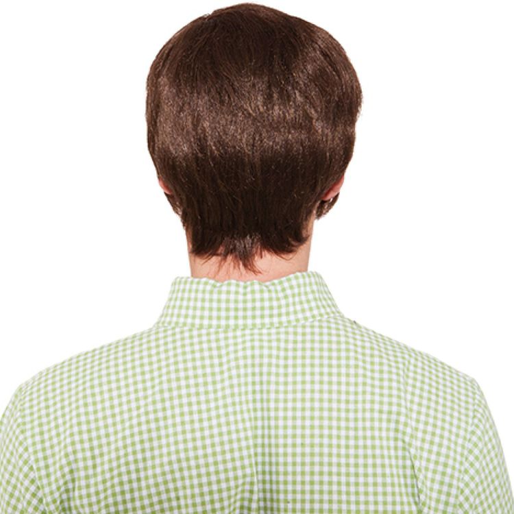 Perücke 70er Jahre mit Koteletten braun für Herren Perücke 70er Jahre mit Koteletten braun für Herren Kostüm-Zubehör Fasching Karneval Mottoparty Accessoire