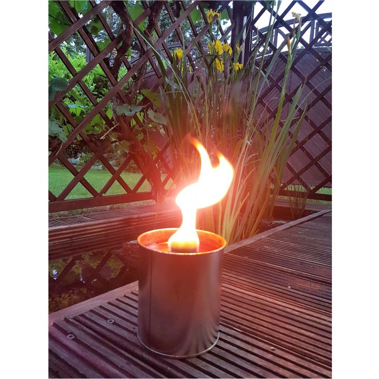 Fackeltopf 5 h Brennzeit gr. Flamme Partyfeuer Gartenfackel Fackel Topf Deko