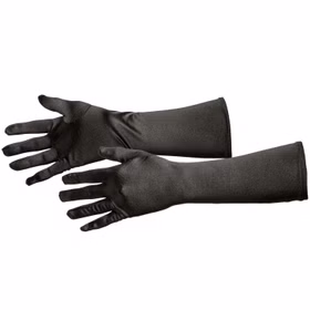 Satin-Handschuhe schwarz 40cm lang für Damen Kostüm-Zubehör 20er Jahre Burlesque Tier Tierkostüm Accessoire Fasching Karneval Mottoparty Satin-Handschuhe schwarz 40cm lang für Damen Kostüm-Zubehör 20er Jahre Burlesque Tier Tierkostüm Accessoire Fasching Karneval Mottoparty