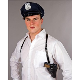 Schulterholster Polizist Pistolenhalfter Polizei Kostüm-Zubehör für Erwachsene Fasching Karneval Mottoparty Accessoire