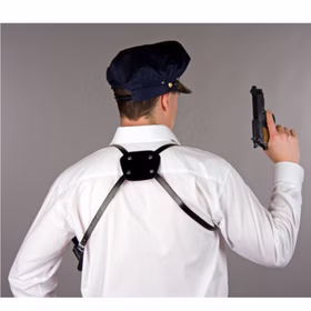 Schulterholster Polizist Pistolenhalfter Polizei Kostüm-Zubehör für Erwachsene Fasching Karneval Mottoparty Accessoire Schulterholster Polizist Pistolenhalfter Polizei Kostüm-Zubehör für Erwachsene Fasching Karneval Mottoparty Accessoire