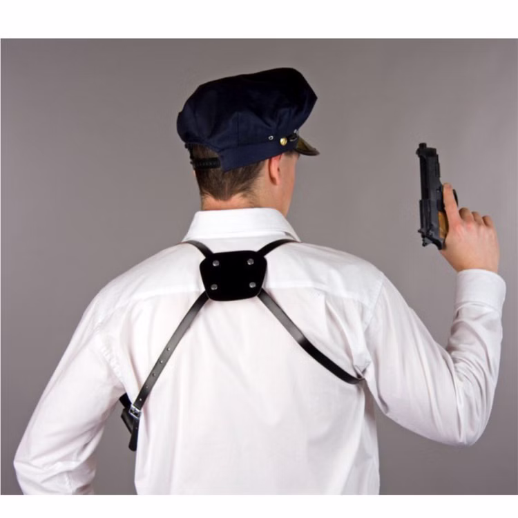 Schulterholster Polizist Pistolenhalfter Polizei Kostüm-Zubehör für Erwachsene Fasching Karneval Mottoparty Accessoire Schulterholster Polizist Pistolenhalfter Polizei Kostüm-Zubehör für Erwachsene Fasching Karneval Mottoparty Accessoire