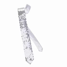 Pailletten Krawatte Silber Langbinder Schlips für Erwachsene Kostüm-Zubehör Fasching Karneval Mottoparty JGA Accessoire Schlagermove Casino Las Vegas Pailletten Krawatte Silber Langbinder Schlips für Erwachsene Kostüm-Zubehör Fasching Karneval Mottoparty JGA Accessoire Schlagermove Casino Las Vegas