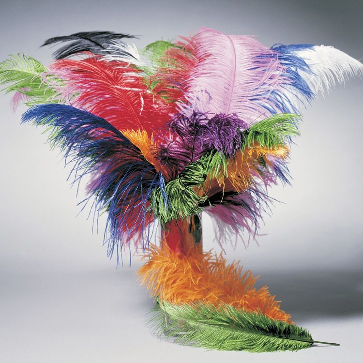 Straußenfeder gelb 35-40 cm Kostüm-Zubehör Fasching Karneval Mottoparty Bastelbedarf DIY 