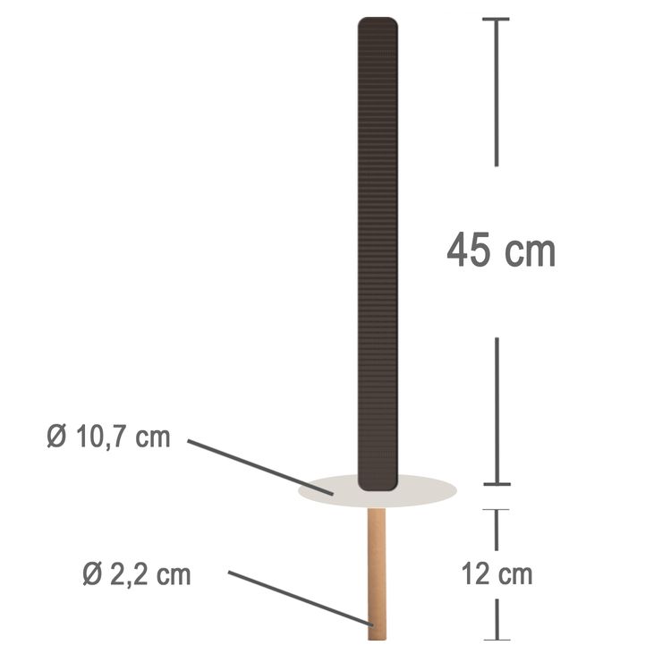 Fackel 75 Min. Brenndauer 45cm Wachsfackel  Wachsfackel 75 Min. Brenndauer Fackel 45 cm lang Wanderung Fackelumzug Tuchfackel Fackelwanderung Gartenfeuer Party Deko