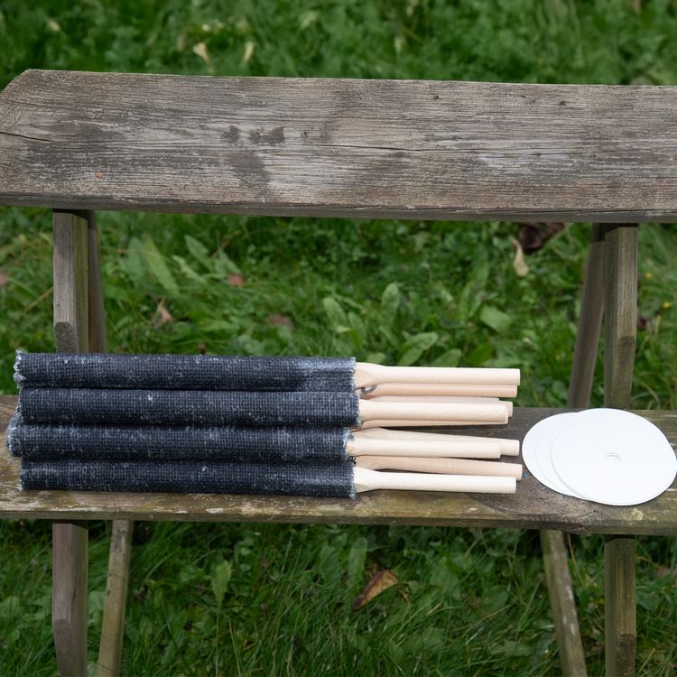 50 Fackeln 45 Min. 30cm Fackel 50x Kinderfackeln 45 Min. Brenndauer 30cm lang Fackel Wachsfackel Tuchfackel Fackelwanderung Kindergeburtstag Halloween Gartenparty Ferienlager