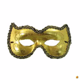 Venezianische Augenmaske gold Kostüm-Zubehör für Erwachsene SALE Fasching Karneval Mottoparty Venezia Accessoire