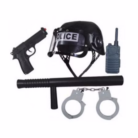 Polizei Set Ausrüstung Kinder Spielzeug Faschingszubehör Polizei Set Ausrüstung Kinder Spielzeug Faschingszubehör