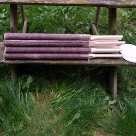 10x Hochwertige Fackeln made in Germany 70 Min. Brennzeit 40cm lang Pechfackel Wachsfackel Fackeln Fackelwanderung Party Deko Garten-Deko