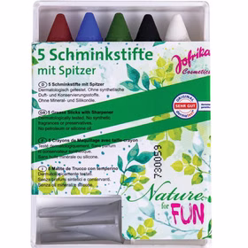 Naturkosmetik Schminkstifte Bio Karnevalschminke Kinderschminken Make-Up Kostüm-Zubehör Naturkosmetik Schminkstifte Bio Karnevalschminke Kinderschminken Make-Up Kostüm-Zubehör
