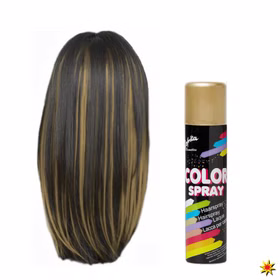 Haarspray goldfarben 100 ml Fasching Schminke Kostüm-Zubehör Fasching Karneval Mottoparty